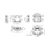 SMD Micro-USB розетка, Tип B, с упорами под запайку в отверстия, MRUSBS-05T